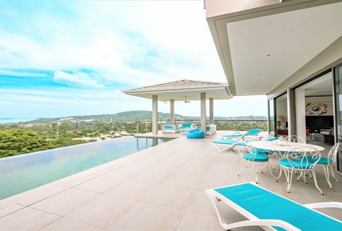 For sale sea view villa Bophut in Koh Samui