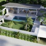 Séduisante villa en construction 3 chambres à vendre à Maenam koh Samui