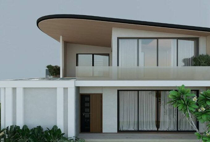 Villa contemporaine sur plan