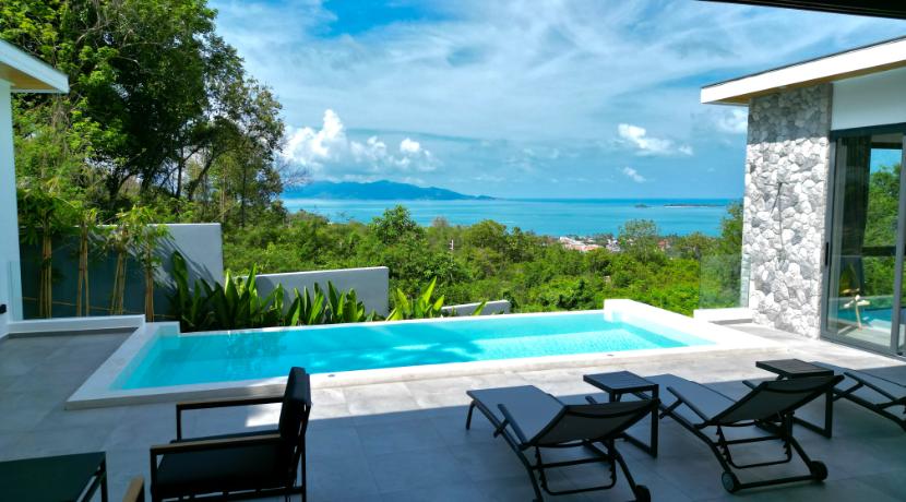 Villa moderne vue mer Bophut à Koh Samui à vendre 001