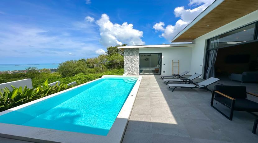 Villa moderne vue mer Bophut à Koh Samui à vendre 0027